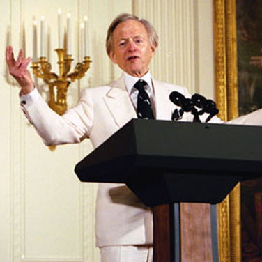 Tom Wolfe. Photo by Susan Sterner. Retrieved from http://en.wikipedia.org/wiki/File:Wolfe_at_White_House.jpg on May 16, 2012.